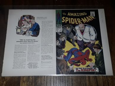 SPIDER-MAN #51 COMIC ORIGINAL PRODUCTION COVER PRINTER PROOF wADS &EXTRA MARGINS